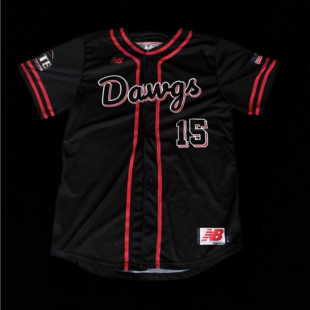 New Balance Gray and Red Sports Jersey